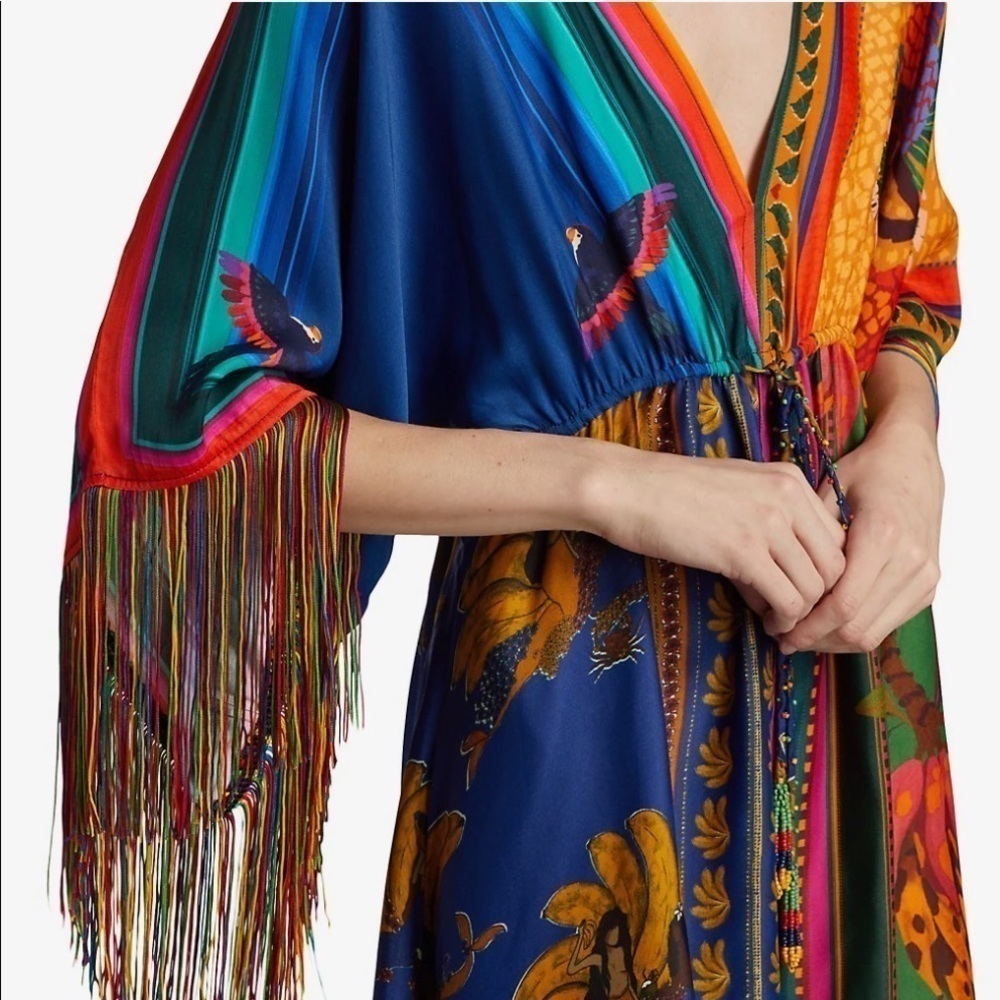 Farm Rio Mixed Scarfs Caftan